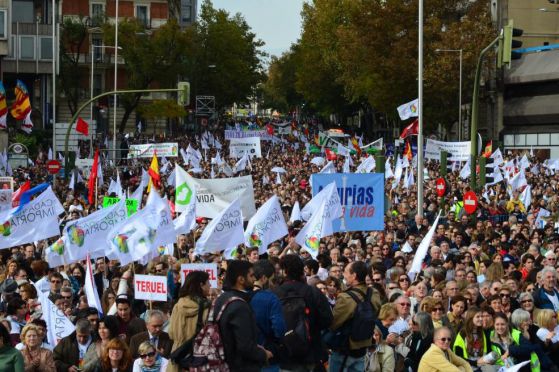 Десетки хиляди в Madrid, Испания излязоха на протест срещу абортите